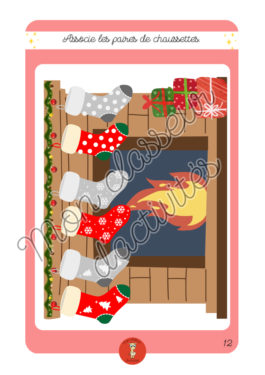 Le classeur de Noël - de 2 à 6 ans - personnalisable