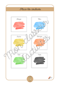 Les couleurs - Fiche 1 "Place les couleurs"