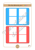 Les couleurs - Fiche 6 "Trie les éléments par couleur"