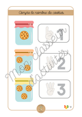 Les chiffres - Fiche 4 "Compte le nombre de cookies"