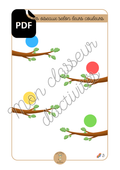 PDF - Les couleurs - Fiche 3 "Place les oiseaux selon leurs couleurs"