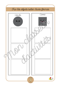 Les formes - Fiche 2 "Trie les objets selon leurs formes"