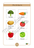 Les fruits et légumes - Fiche 1 "Place les légumes (partie1)"