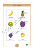 Les fruits et légumes - Fiche 4 "Place les fruits (partie2)"