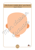 Le Corps - Fiche 2 "Forme le visage avec la pâte à modeler"