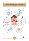 Hygiène - Fiche 1 "Place les différentes étapes du brossage de dents"