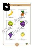 PDF - Les fruits et légumes - Fiche 4 "Place les fruits (partie2)"